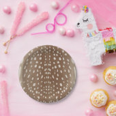 Fawn Spots Baby Deer Animal Print Muster Pappteller (Party)