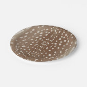 Fawn Spots Baby Deer Animal Print Muster Pappteller (Schrägansicht)