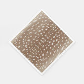 Fawn Spots Baby Deer Animal Print Muster Serviette (Ecke)