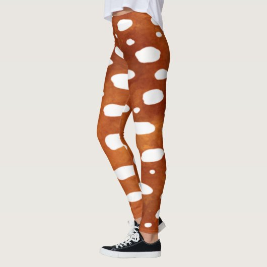 Fawn Spots Baby Deer Gemustert Leggings (Links)