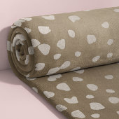 Fawn Spots Soft Brown Animal Pattern Fleecedecke