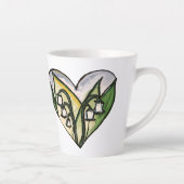 Fawn Spring Deer Lily of the Valley Blume Milchtasse (Rechts)