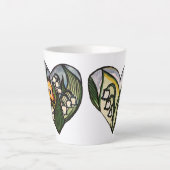 Fawn Spring Deer Lily of the Valley Blume Milchtasse (Vorderseite)