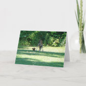 Fawn Squirrel Friends Karte (Vorderseite)