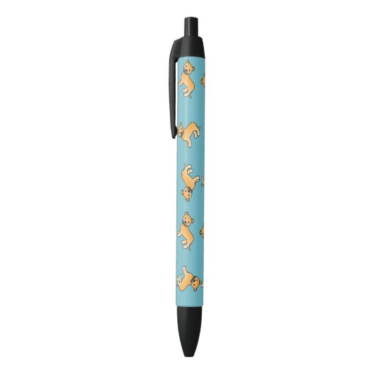 Fawn Staffordshire Bull Terrier Pattern Kugelschreiber (Oberseite (Vertikal))