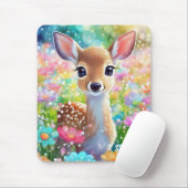 Fawn Süße Tier Personalisiert Girls Name Mousepad (Mit Mouse)