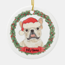 Fawn Tan Cream Frenchie French Bulldog Keramik Ornament