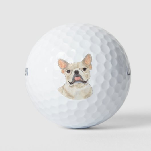 Fawn Tan Frenchie French Bulldog Golfball (Vorderseite)