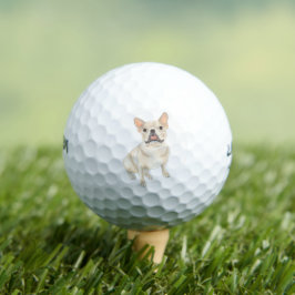 Fawn Tan Frenchie French Bulldog Golfball