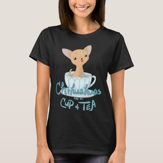 Fawn Teacup Chihuahuas sind meine Tasse Tee (Vorderseite)