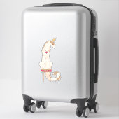 Fawn und Tan Royal Borzoi Die Vinyl Sticker (Koffer)