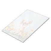 Fawn & White Chihuahua - 11" x 8,5" Notepad Notizblock (angewinkelt)