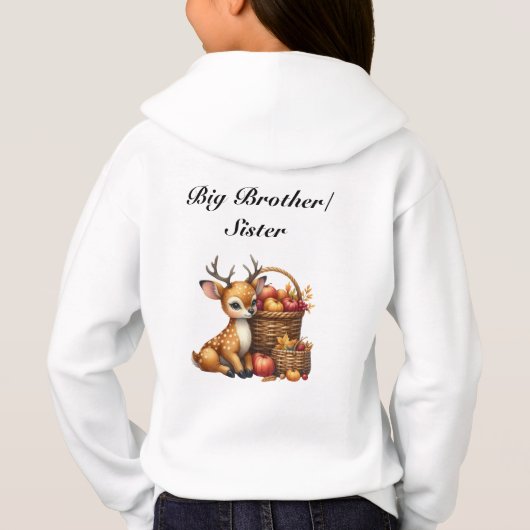 Fawn with Autumn Harvest Sibling Sweatshirt (Rückseite)