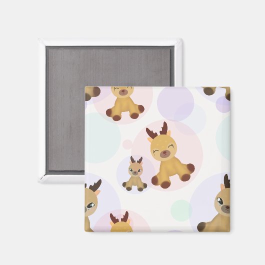 Fawns Bambi. Magnet (Vorderseite/Rückseite)