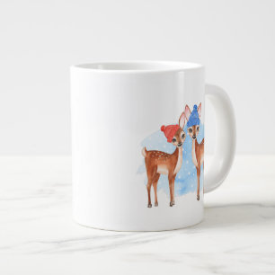 Fawns. Winter Jumbo-Tasse