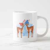 Fawns. Winter Jumbo-Tasse (Rechts)