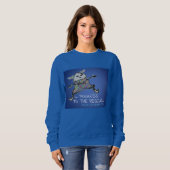 FAXY SuperHero Blue Sky Pounce ©2020Annabelle Echo Sweatshirt (Vorne ganz)