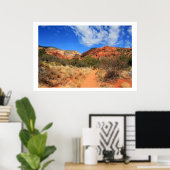 Fay Canyon Landscape Poster (Heimbüro)