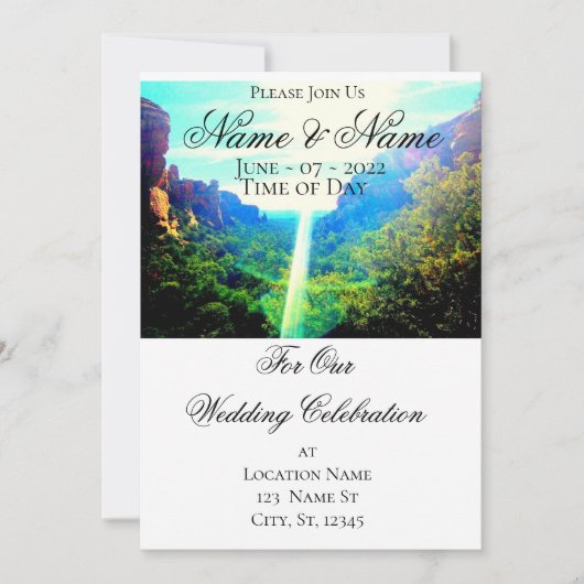 Fay Canyon Sedona Thunder_Cove Einladung (Vorderseite)