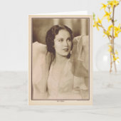 Fay Wray 1930 Vintag Karte (Gelbe Blume)