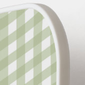 Faye and Lauren Green Gingham Pickleball Schläger (Linke Seite)