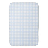 Faye and Lauren Light Blue Gingham Badematte (Vorderseite Vertikal)