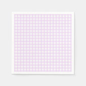 Faye and Lauren Pastel Purple Gingham Serviette (Vorderseite)