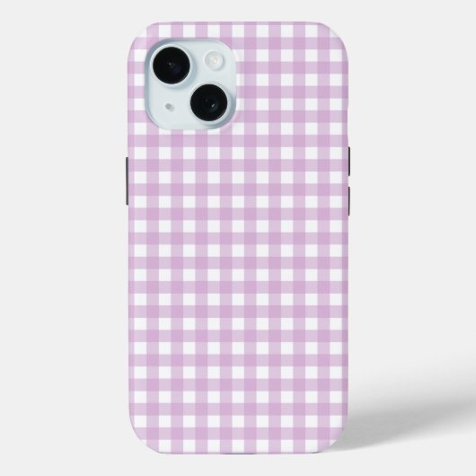 Faye and Lauren Soft Purple Gingham Case-Mate iPhone Hülle (Rückseite)