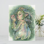 Faye Art Card Sleepy Niedlich Baby Forest Fairy Gi (Stehend Vorderseite)