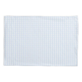 Faye Bright Blue Gingham Kissenbezug