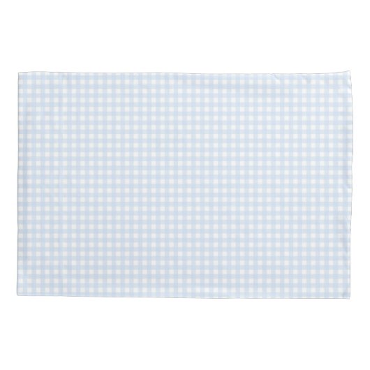 Faye Bright Blue Gingham Kissenbezug (Rückseite)