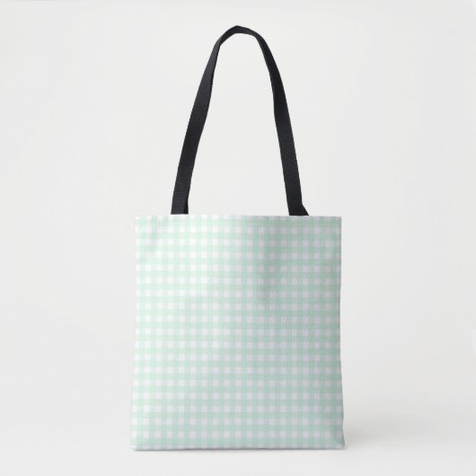 Faye Bright Green Gingham Tasche (Vorderseite)