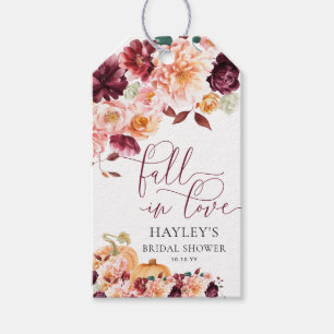 Faye Burgund Fall In Love Herbst Brautparty Geschenkanhänger
