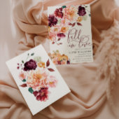 Faye Burgundy Rückgang in Liebe Herbst Brautparty Einladung