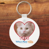 Faye - Button Style Schlüsselanhänger (Vorderseite)