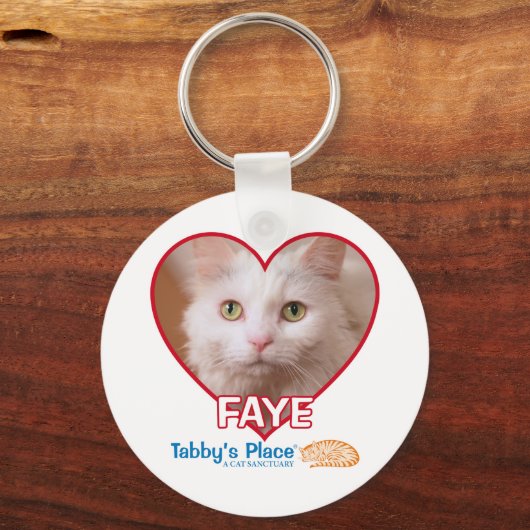 Faye - Button Style Schlüsselanhänger (Vorderseite)