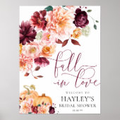 Faye Fall in Liebe Brautparty Begrüßungszeichen Poster (Vorne)