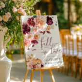 Faye Fall in Liebe Brautparty Begrüßungszeichen Poster