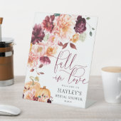 Faye Fall in Liebe Brautparty Begrüßungszeichen Sockelschild (In SItu)