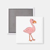 Faye Flamingo Magnet (Vorderseite/Rückseite)