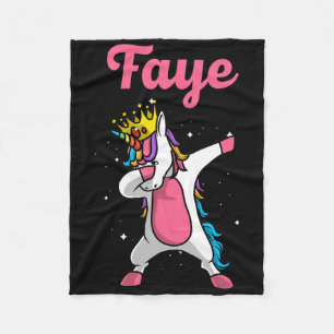 Faye Gift Name Personalisiert Geburtstag Dabbing U Fleecedecke