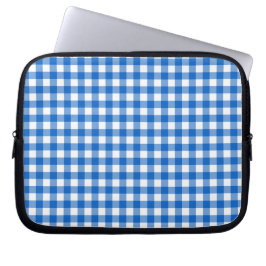Faye & Lauren Blue Gingham Laptopschutzhülle