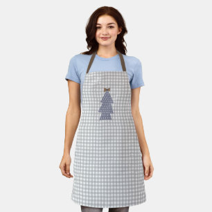 Faye & Lauren Gray Gingham Schürze