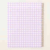 Faye & Lauren Pastel Lila Gingham Planner Planer (Rückseite)