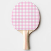 Faye & Lauren Pink Gingham Tischtennis Schläger (Vorderseite)
