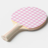 Faye & Lauren Pink Gingham Tischtennis Schläger (Vorderseite)