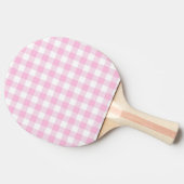 Faye & Lauren Pink Gingham Tischtennis Schläger (Seitenansicht)