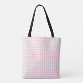 Faye Pastel Pink Gingham Tasche (Rückseite)
