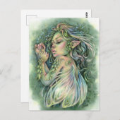 Faye Postcard Woodland Fairy Girl Fantasy Postkarte (Vorne/Hinten)