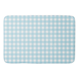 Faye und Lauren Baby Blue Gingham Badematte